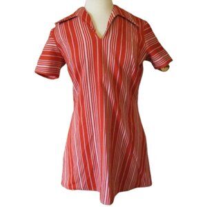 Vintage 60s Mod Red Stripe Mini Dress by Georgia Griffin of Miami